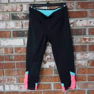 Calvin Klein Black, Pink, and Blue Yoga Pants